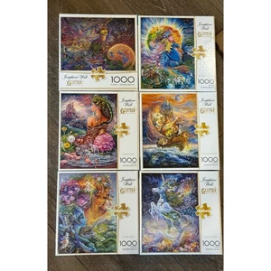 Josephine Wall 1000 Piece 6 Jigsaw Puzzles Titania Gaia Fairy Fantasy Unicorn   - Picture 1 of 9