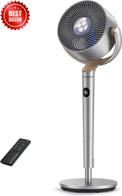 Polyfan 502 Standing Fan 120° Oscillating Pedestal w/Remote, 8 Speeds Timer - Image 1 of 4