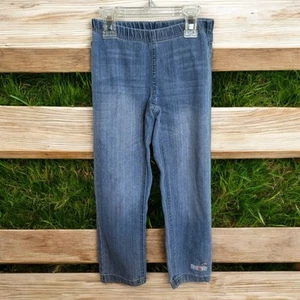 naartjie Girls Jeans Sz 5 Elastic Waist Lightweight Light Wash Blue Denim - Picture 1 of 5