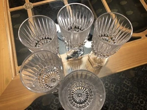 Set of Five Iced Tea Glasses 7.125" Heritage Clear By Fostoria - Picture 1 of 9