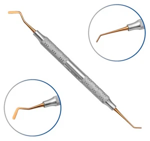 Dental Spatula & Plugger Composite Filling Instrument Titanium Gold Coated Tips - Picture 1 of 5