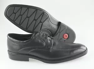 Men's ECCO 'Illinois' Black Leather Bicycle Toe Oxfords Size US 12 EUR 46 - Picture 1 of 6