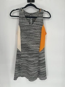 Nike tennis dress black and white with orange Size Large Dri Fit - Picture 1 of 4