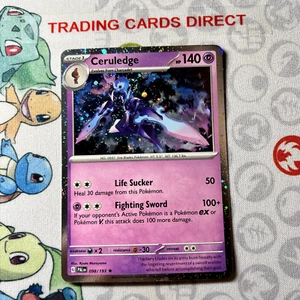Ceruledge 098/193 Holo Cosmos Rare S&V Paldea Evolved Pokemon Card - Picture 1 of 2