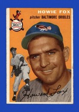 1954 Topps BASEBALL Howie Fox #246 (EXMT) Baltimore Orioles