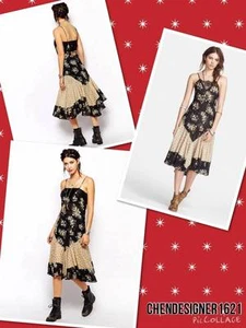 Free People, Intimate Gr. XS US Blumen Print Schlupfkleid Kleid Neu - Bild 1 von 6