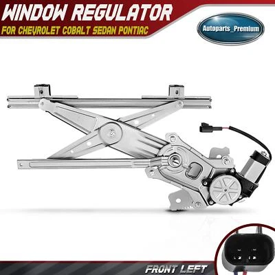 Power Window Regulator w/ Motor for Chevrolet Cobalt 05-10 Pontiac G5 Front Left - Image 1 of 4