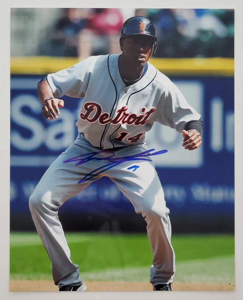 奥斯汀·杰克逊签名 8 x 10 照片美国职棒大联盟底特律老虎队外野手签名 RAD — 第 1/1 张图片