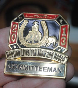 2013 Houston Livestock Show & Rodeo "COMMITTEEMAN" pin / badge - Picture 1 of 1