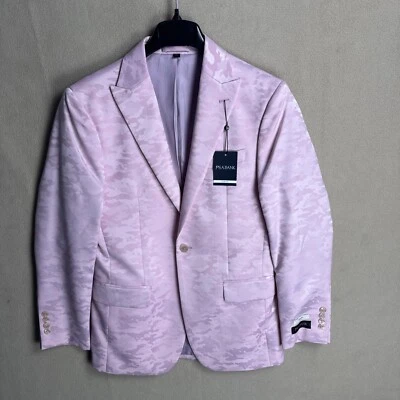 Chaqueta de Cena Jos A Bank Para Hombres Rosa Camuflada 36R Pico Solapa Un Botón Calce Ajustado Fiesta Foto 1 de 4