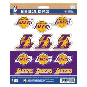 Los Angeles Lakers - 12er Set Stickerbogen Sticker Aufkleber Decal - Bild 1 von 1