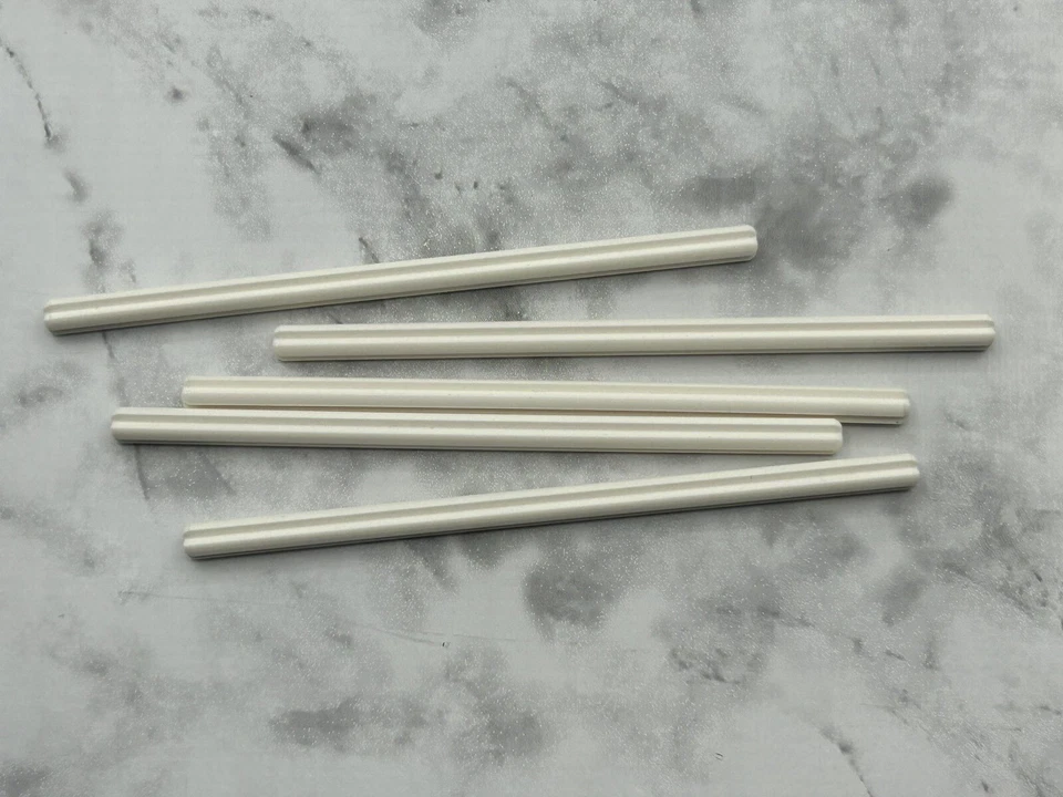 LEGO Parts Lot - (5) ~ White Technic, Axle 12L ~ No 3708 - Image 1 of 1