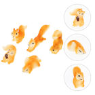  10 PCS Microlandscape Squirrel Miniature Figures Decorations Stuffed Animal