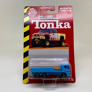 MAISTO-TONKA-#42 OF 50-PIPE TRUCK-BLUE-SEALED ON CARD-1999 - Bild 1 von 5