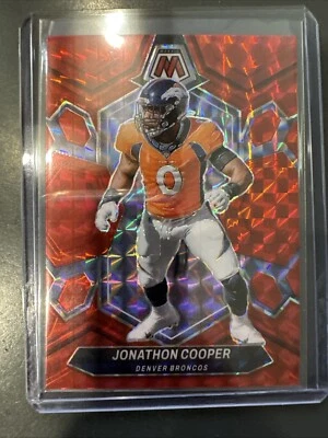 2024 Panini Mosaic Jonathan Cooper Red Prizm #68 Denver Broncos - Image 1 of 2