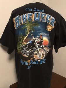 Bike Week 2007 Myrtle Beach Shirt Motorcycles Size Large Hip Hop Cars Bikes - Picture 1 of 3
