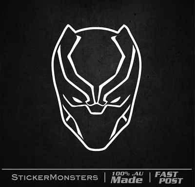 COOL BLACK PANTHER Marvel Sticker 170mmH Outlined PS4  Car Laptop Vinyl Movie - Image 1 of 4