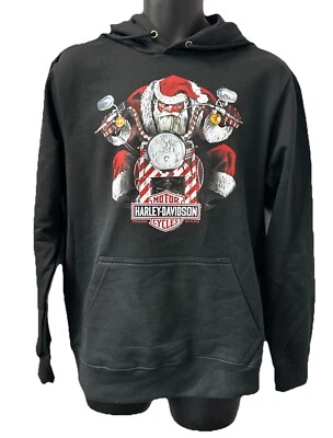 Harley Davidson Hombre Navidad Cruisin Santa Sudadera con Capucha Pullover 3002228 Foto 1 de 2