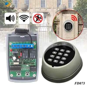 Metal Wireless Keypad Gate Opener Rolling Code 433mhz with 2 Channel Receiver - Picture 1 of 11