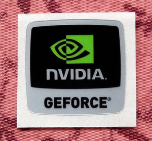 Nvidia GeForce Sticker 18 x 17.5mm Case Badge Logo USA Seller