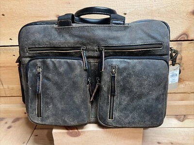 Bolso/maletín/mochila/bolso mensajero vintage Wilson’s de cuero: (marrón) nuevo con etiquetas Foto 1 de 4