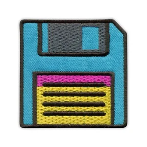 Patch/Badge Ricamato Per Floppy Disk 3.5 - Picture 1 of 1