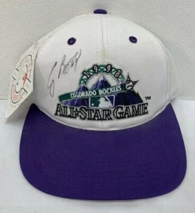 Vintage 1998 MLB All Star Game SnapBack Hat Craig Biggio Signed Autograph RARE - Picture 1 of 10
