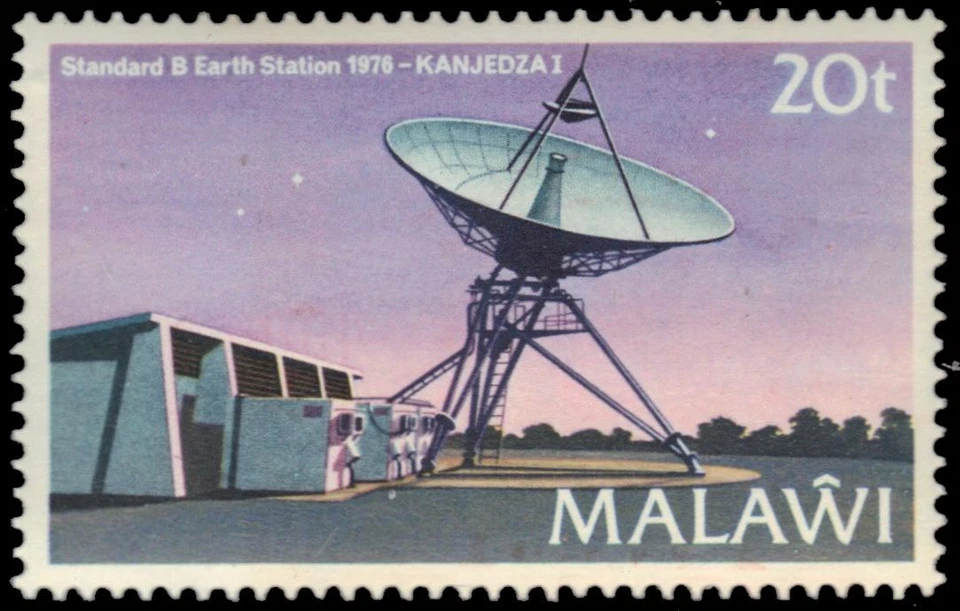 MALAWI 384 - Comunicaciones "Estación Terrestre Estándar B" (pb45691) Foto 1 de 1