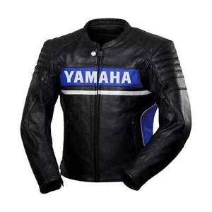 Yamaha Motorbike Cowhide Leather Jacket Motorcycle Sports Racing Leather Jacket - Picture 1 of 4
