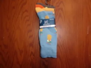 NEW PAC OF3 "G" GEORGE FASHION CREW SOCKS in ASORTED PRINTS & COLORS..SZ. 6-12 - Picture 1 of 4