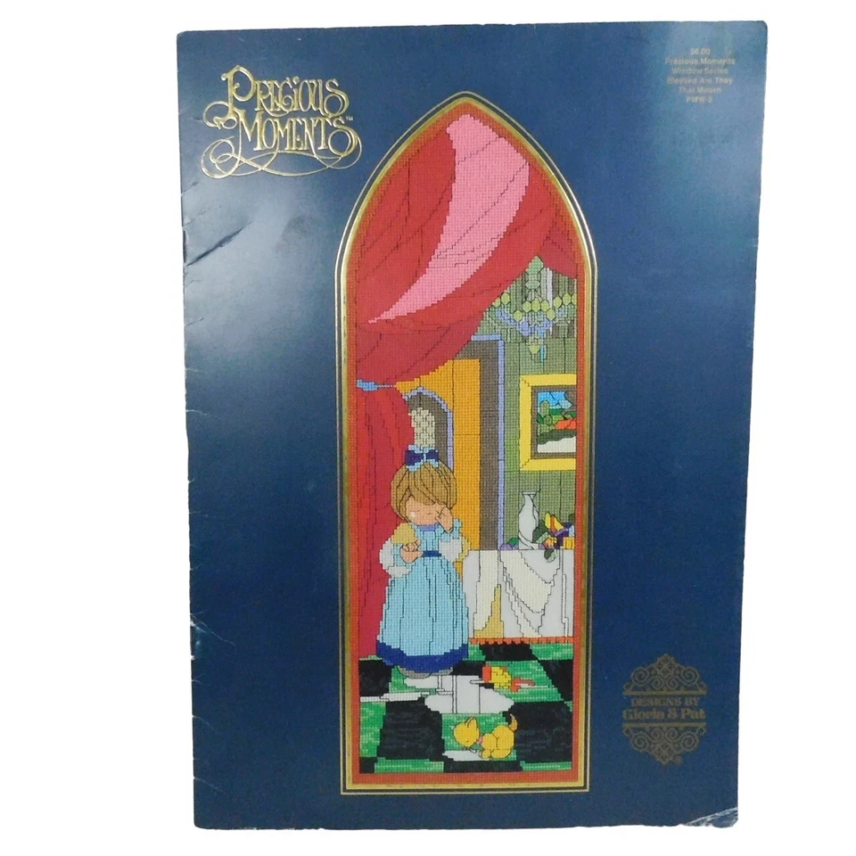 Precious Moments Window Series Blessed Are They That Mourn Counted Cross Stitch - Image 1 of 4