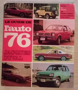 LE GUIDE DE L'AUTO - 1976 - Les Editions La Presse (Réédition 2013) - Etat NEUF - Picture 1 of 24