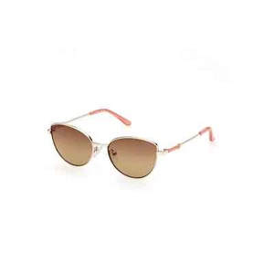 Guess GU9218 33F Gold and Coral Cat Eye Metal Kids Sunglasses 48-15-130 - Picture 1 of 7