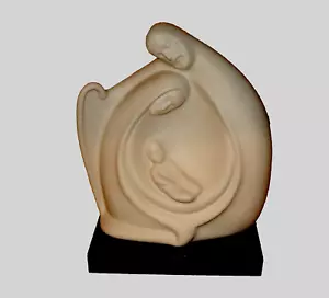Francesco Pinton Holy Family Sculpture Ceramic Joseph Mary and Jesus Statue - Picture 1 of 8