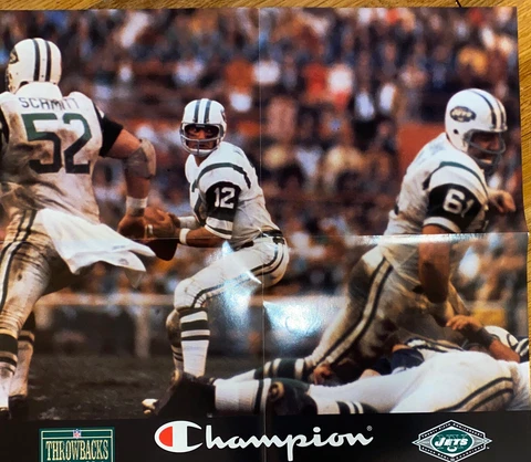 Ny Jets Super Bowl Poster Joe Namath 25th Anniversary Cover