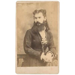 CDV of Viola Myers Bearded Woman / 1880 - Bild 1 von 2