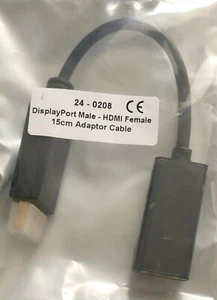 Display Port DP - HDMI Female 15CM Cable Adapter Converter Display Port for HDTV - Picture 1 of 1