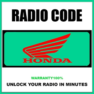 HONDA RADIO CODES UNLOCK ACCORD CITY CIVIC CR-V CRX CTP STEREO PINCODE SERVICE - Picture 1 of 6