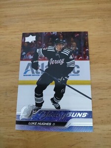 2023-24 Upper Deck Series 1 Young Guns Luke Hughes #248 New Jersey Devils Rookie