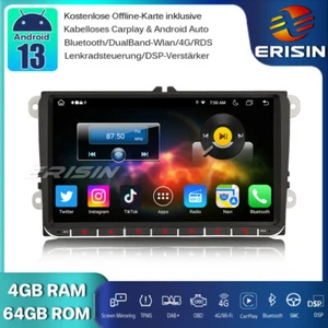 9" 8-Kern Android 13 DAB+Autoradio GPS für VW Passat Polo Golf 5/6 Tiguan Sharan - Bild 1 von 19