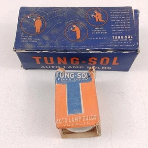 Tung-Sol Auto Lamp 965 .50A 9.6V Vtg Clear 10 Bulbs 1 Pkg NOS + 1 Fixed Focus - Picture 1 of 10