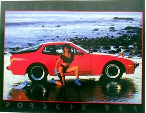 Porsche 944 vintage image Poster Banner 36x52 New - Picture 1 of 1