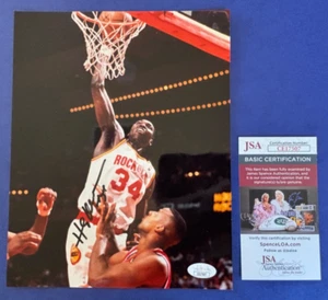 Hakeem Olajuwon signed 8x10 photo Houston Rockets JSA COA #CE17507 - Picture 1 of 3