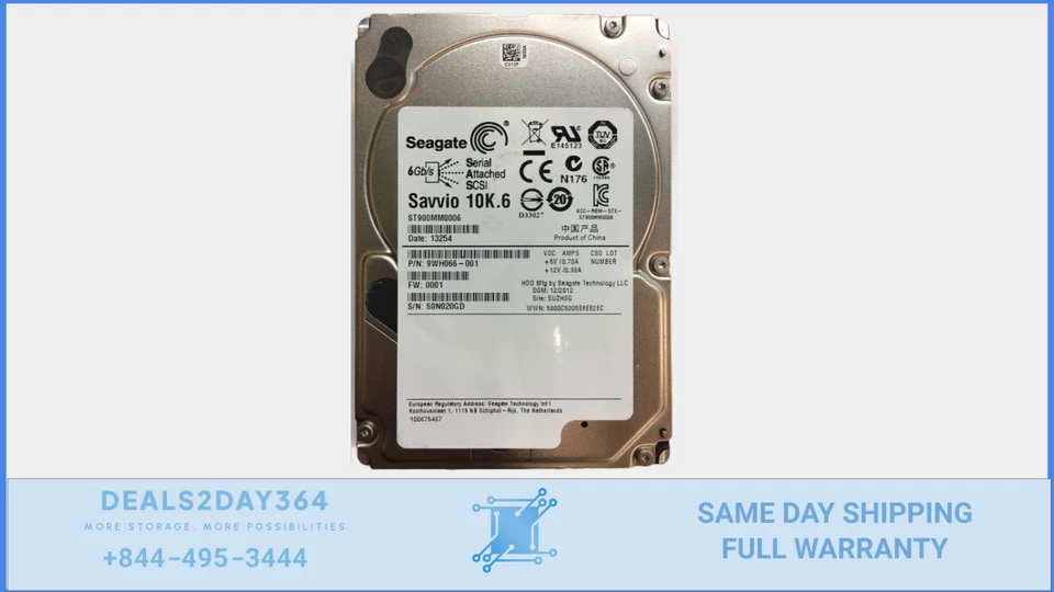 ST900MM0006 Seagate 900GB 10K RPM 6Gb/s 2.5" SAS HDD Hard Drive - Image 1 of 1