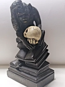 MARWAL Lucchesi Darwin Denker Affe Schädel Kopf bronzefarben Skulptur gebraucht - Bild 1 von 17