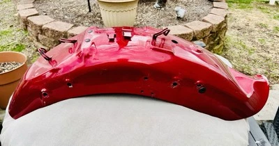 1987-09 Suzuki VS1400 Intruder S83 Boulevard RED OEM Rear Fender - Image 1 of 4