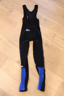 Culotte con tirantes de ciclismo de cuerpo completo Biemme - Costuras negras/azul real - Talla grande Foto 1 de 4