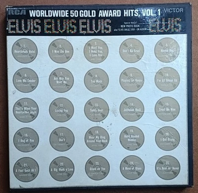 Elvis Presley:‎ Worldwide 50 Gold Award Hits, Vol. 1 4 x LP Box Set LPM 6401 - Image 1 of 4