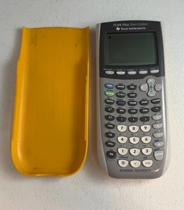 Texas Instruments TI-84 Plus Silver Edition Graphing Calculator Working + Cover - Picture 1 of 13
