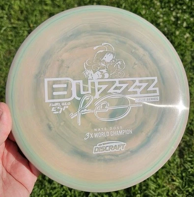 Rare! New 3x Nate Doss Tour Series Discraft Swirl Glo Esp Buzzz - 180 Grams! - Image 1 of 4
